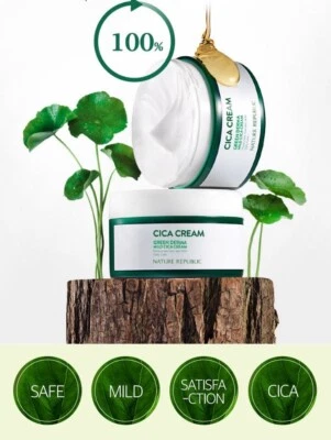 [NATURE REPUBLIC]GREEN DERMA MILDCICA CREAM EXO Korea cosmetics Special Freeship - Image 1 of 4