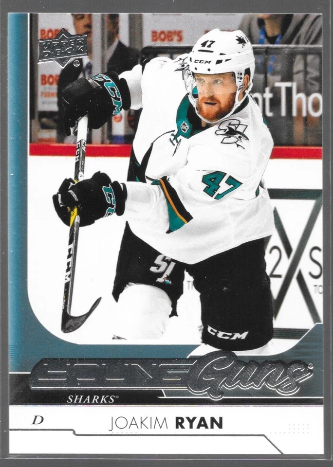 17/18 Upper Deck Young Guns Rookie RC Joakim Ryan 492 Sharks - Image 1 of 1