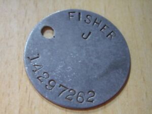 WW2 relic dogtag ww2 RAC RTR Recce Replacement from GSC - FISHER 262