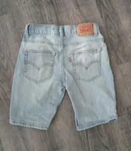 Levis 502 Regular Taper Short Youth 8 Reg Waist 24 Light Blue Denim Stylish - Picture 1 of 9