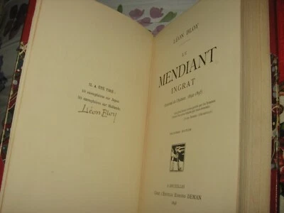 Le Mendiant Ingrat - Journal - Léon Bloy - Signé et Bien Relié 1898 - Photo 1/4