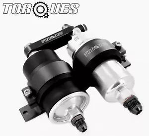 Bosch 0580464200 Fuel Pump and Bosch Filter Assembly (AN-8 In, AN-6 Out) BLACK - Picture 1 of 6