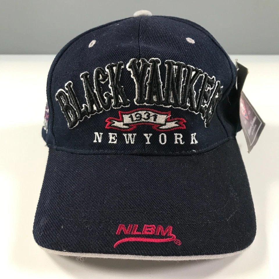 Sombrero De Colección New York Negro Yankees Azul Marino NLBM Ligas Negras Ala Curvada Foto 1 de 4