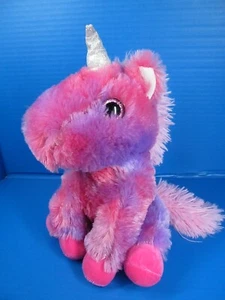 Spark Create Imagine Glitter Eyes Pink Rainbow Plush Unicorn 11" Stuffed Animal - Picture 1 of 10