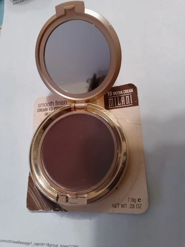 MILANI Smooth Finish Cream To Powder Makeup ~ 10 Mocha Cream ~ 0.28 oz NEW!!! - Image 1 of 1