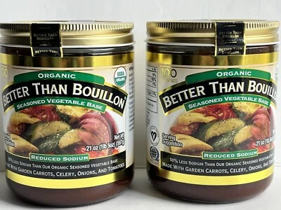 2-Better Than Bouillon Organic Seasoned Vegetable Base Reduced Sodium 21 oz Each - Image 1 of 2