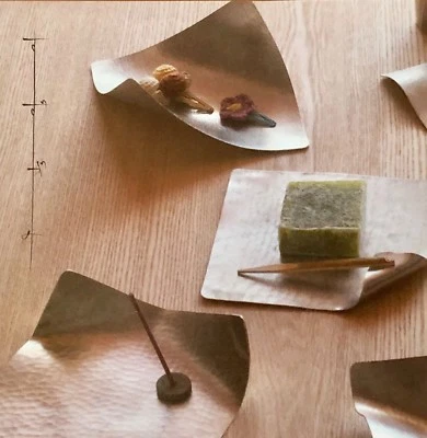 Japanese Fine Flexible Tin Plate Bendable Dish SAMIDARE Handmade in Japan  L - Image 1 of 4