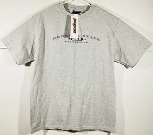 VTG Y2K Jansport Georgia State University Dad Shirt Gray Men’s T Shirt Size L  - Picture 1 of 9