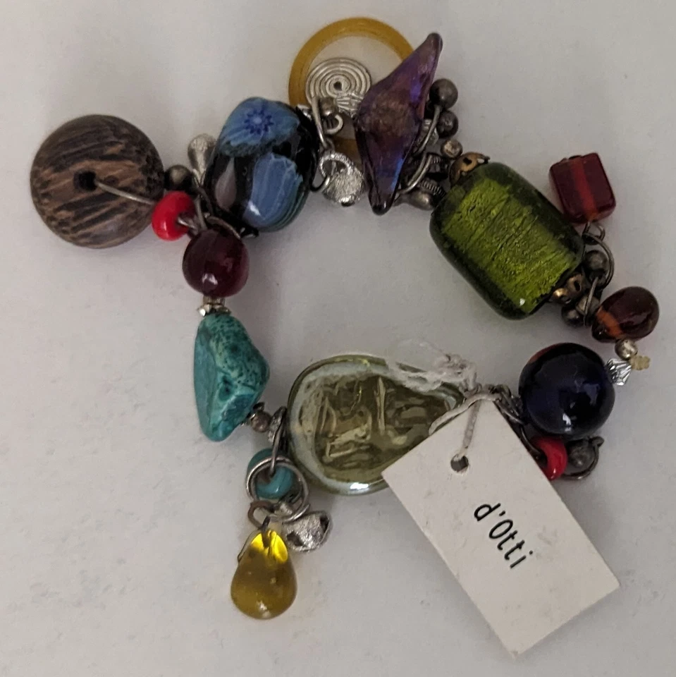 Pulsera Mezcla Cuentas Dije Pulsera Banda Elástica NUEVO Foto 1 de 2