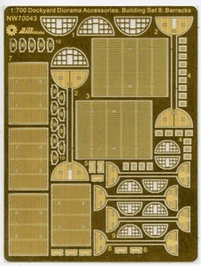AM-WORKS NW70043 1/700 Dockyard Diorama Accessories Building Set 8 - Picture 1 of 5