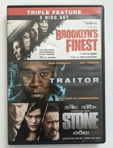 Brooklyns Finest/Traitor/Stone DVD, 2012, 3-Disc Set, Pre-Owned - Picture 1 of 4