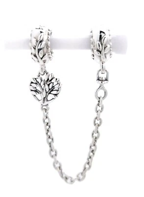  NUEVO 100% Auténtico PANDORA 925 Corazón Árbol Familiar Cadena de Seguridad Dije 799293C00 Foto 1 de 4