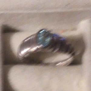Vintage 925 Sterling Silver Aquamarine Ring - Picture 1 of 4
