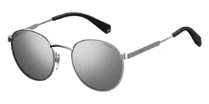 New Polaroid Unisex Oval Sunglasses PLD2053/S 0010/EX Palladium 51mm - Picture 1 of 2