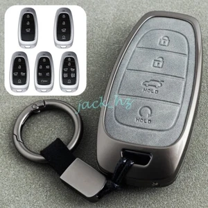 Llavero de cuero metálico para coche para Hyundai Tucson Santa Fe Cruz - Imagen 1 de 13