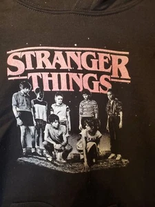 Stranger Things Netflix Brand Hoodie Youth Size Medium Black Upside Down - Picture 1 of 12