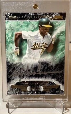 2016 Topps Tier One - Rickey Henderson - Tier One Auto - Silver Ink - 4/10! - Image 1 of 3
