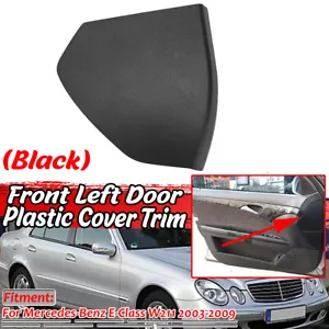 Left Driver Front Door Upper Cover Trim For Mercedes Benz W211 E-Class Black - Bild 1 von 11