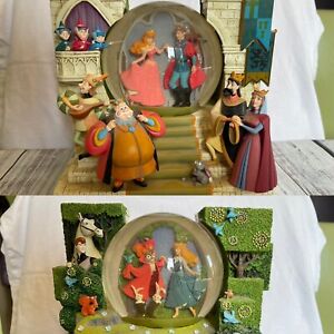 Disney Sleeping Beauty "Once Upon A Dream" Snow Globe Double Sided Aurora Prince