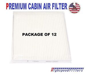 PACKAGE OF 12 CABIN AIR FILTER For 2002 - 2008 TOYOTA COROLLA & MATRIX 