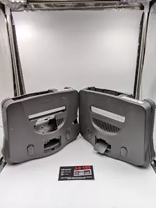 N64C - x2 Nintendo 64 Video Game Consoles BROKEN AS IS FOR PARTS OR REPAIR - Picture 1 of 7