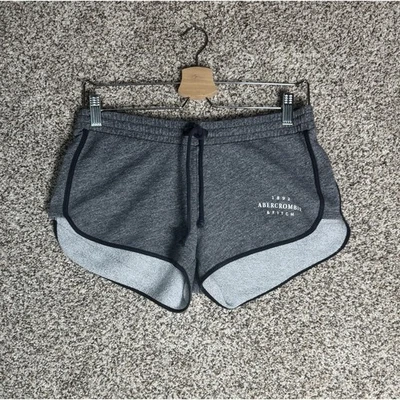 Abercrombie & Fitch Y2K Sporty Sweat Micro Booty Mini Shorts Gym Lounge Sz S - Image 1 of 4