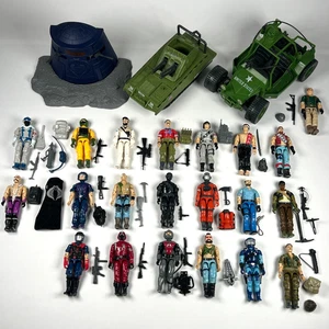 21 figuras Gi Joe vintage (solo V1) años 80 + vehículos Cobra Action Force - Imagen 1 de 18