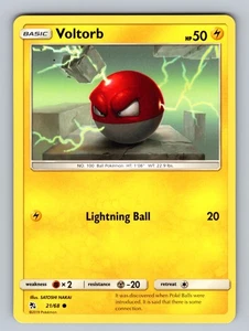 Voltorb 21/68 Common Hidden Fates LP - NM Pokemon TCG - Picture 1 of 2