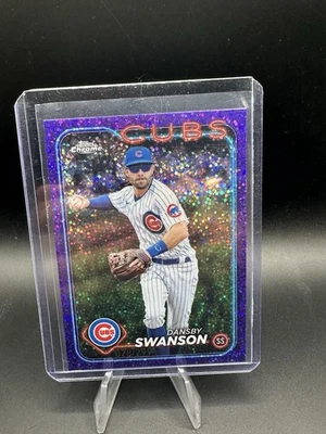 2024 Topps Chrome - Dansby Swanson #231 紫色斑点折射器 /299 — 第 1/2 张图片
