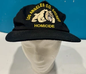 RARE Los Angeles County Sheriff HOMICIDE SnapBack Cap Adjustable Bulldog - Bild 1 von 6