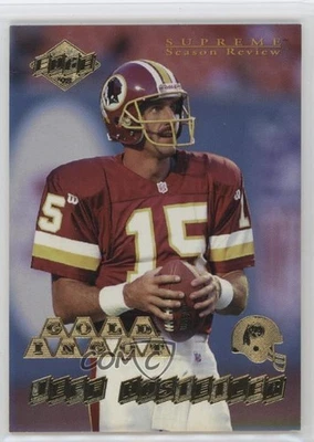 1998 Collector's Edge Supreme Season Review Gold Ingot Jeff Hostetler #198 - Image 1 of 2
