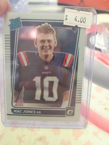 2021 Panini Donruss Optic Mac Jones Variation Silver SP New England Patriots - Picture 1 of 2