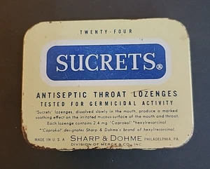 Sucrets Tin Sharpe & Dohme - Picture 1 of 4