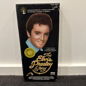 The Elvis Presley Story Authentic Golden Treasury Collector's Ed 3 Cassette Set - Picture 1 of 7
