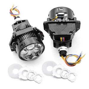 3.0'' Bi LED Projector Lens Hyperboloid Laser Headlight For Hella 3R G5 Retrofit - Picture 1 of 8