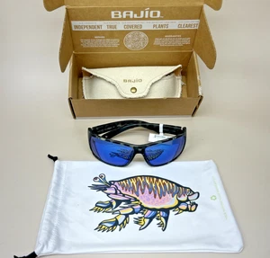 BAJIO Sunglasses BALES BEACH Gray Rock Matte Frame Blue Glass Lens NEW Warranty - Picture 1 of 8