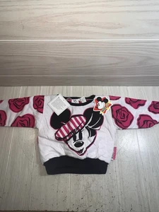 Vintage 90s Mickey & Co Reversible Puffy Sweatshirt by J G Hook Walt Disney NWT - Picture 1 of 18