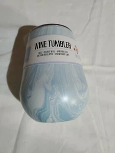 Vaso de vino Thirstystone azul caliente o frío 14 oz nuevo con etiquetas - Imagen 1 de 10