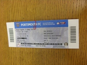 02/05/2015 Ticket: Portsmouth v York City  . Thanks for viewing this item, we tr - Picture 1 of 1