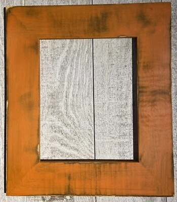 F002-465 2-1/2" Florida Orange Distressed Picture Frame - Image 1 of 3