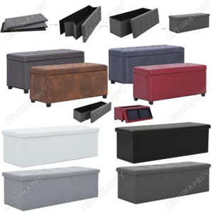 Sitzhocker Aufbewahrungsbox Fußhocker Faltbar Hocker Sitzbank Sitzwürfel Truhe - Bild 1 von 121