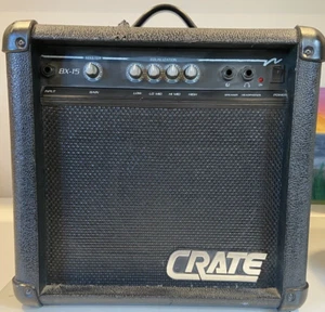 Crate BX-15 Guitar Amplifier Electric Bass Amp Combo Practice Black Loud Gain - Picture 1 of 15