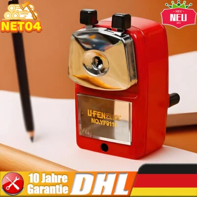 Anspitzer mit Kurbel Spitzmaschine Bleistift Bleistiftanspitzer Bleistiftspitzer - Bild 1 von 4