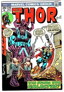 The Mighty Thor #226 NM- 9.2 Galactus Cover Bronze Age 1974 Marvel HD Scan U-12 - Picture 1 of 2