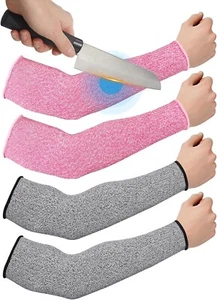 2 pares de protectores de brazo delgado resistentes a cortes para piel sensible - hombres y mujeres - Imagen 1 de 7