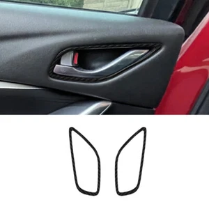 2X Carbon Fiber Rear Door Handle Frame Trim For Mazda 6 Automatic 2014-2015 - Bild 1 von 17
