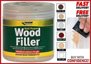 Everbuild Multipurpose Wood Filler Suitable For Indoor And Outdoor Use 250ml - Picture 1 of 13