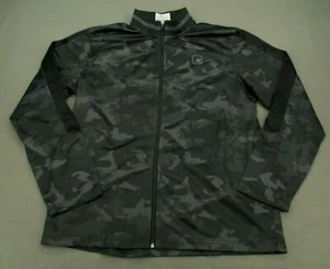 AND1 Chaqueta Para Hombre Grande Negra Camuflaje Cremallera Completa Manga Larga Ropa Activa Adulto L - Imagen 1 de 11