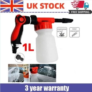 1L Bottle Snow Foam Spray Gun Car Wash Sprayer Lance Uses Hose Pipe Sprayer UK - Picture 1 of 15