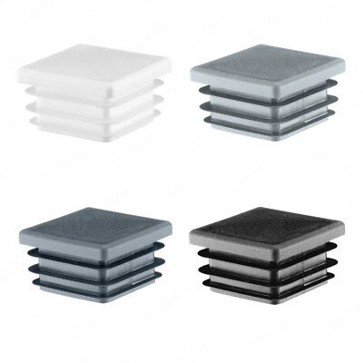 Rohrstopfen Lamellenstopfen Rohrkappen Deckel für Quadratrohr Vierkant Abdeckung - Bild 1 von 4